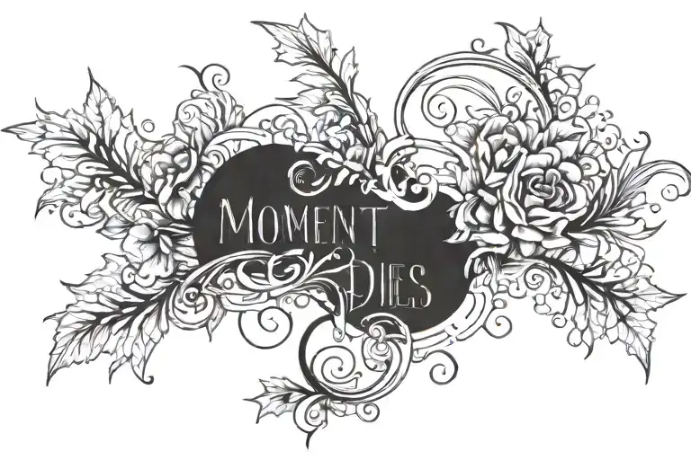 Moment Dies Written Simple