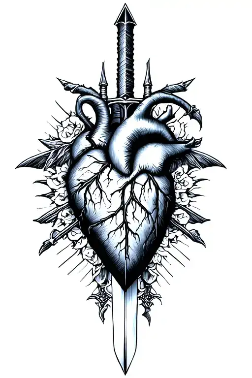 Dark Sword Anatomical Heart