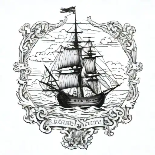 1600'S Warship With The Name Margaret James
