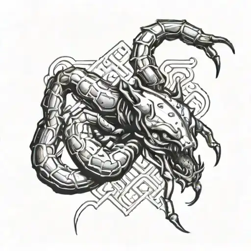 Scorpio And Ox Head Mixed