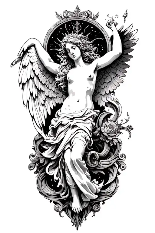 Scroll Work And Angel Falling