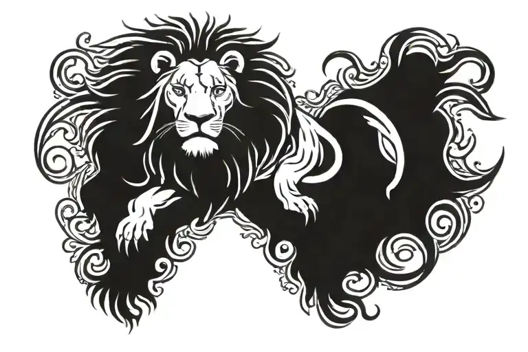 Lion And Flour De Lis