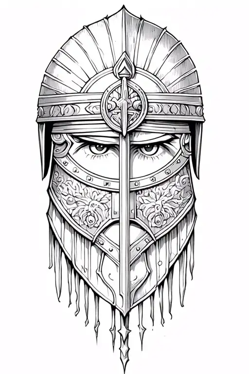 Gladiator At War With The Eyes Of The World Between