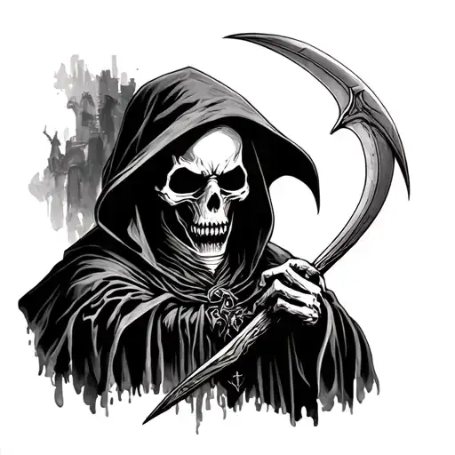 Grim Reaper With Sickle