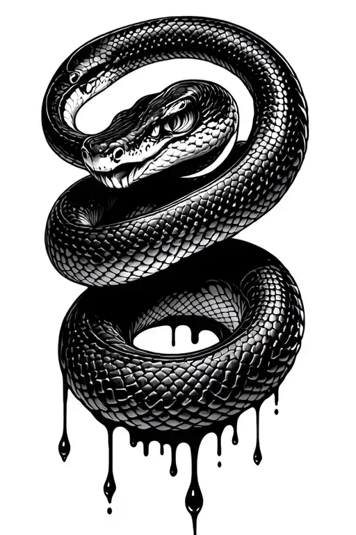 Snake With Blood Dripping