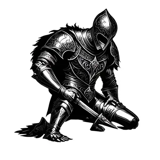 Kneeling Knight