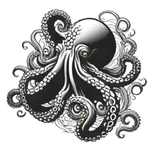 Make A Creature Like Octopus With 8 Eyes And Claws On It' S Tentecles