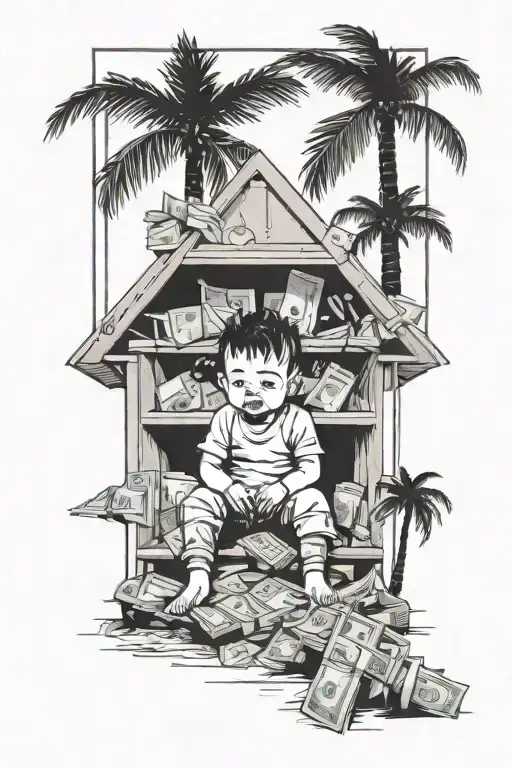 Baby Brother Sitting In A Penthouse That's Surrounded By Palm Trees And Money