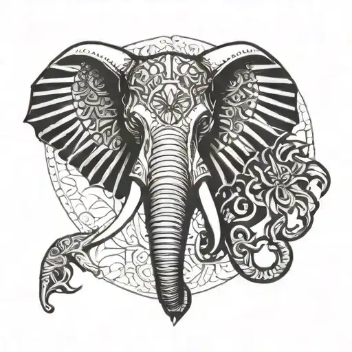 Pharaoh Fusion With An Elephant Head