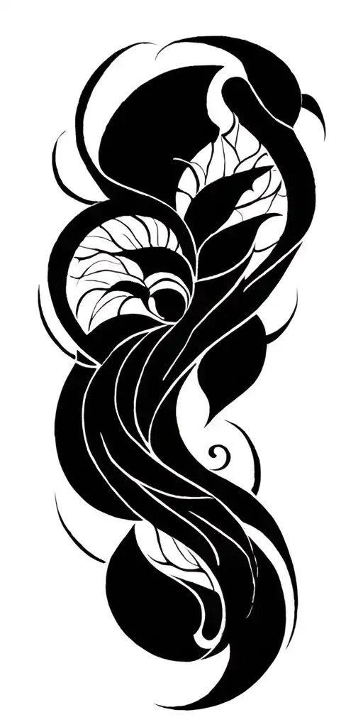 Blackwork Modern Tribal Style