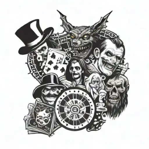 Gambling And Horror Movie Characters