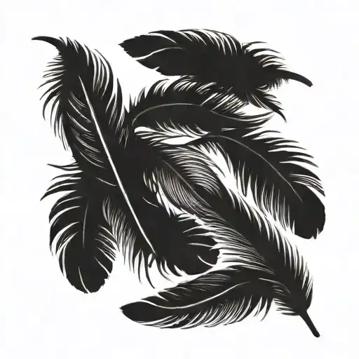 Black Feathers Falling From The Sky