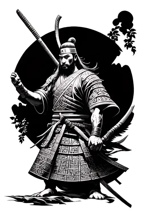 Japanese Samurai And Greek Mythology