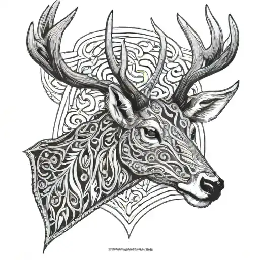 Deer Head Large Rack