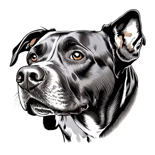 A Mix Of Labrador And Weimaraner Dog