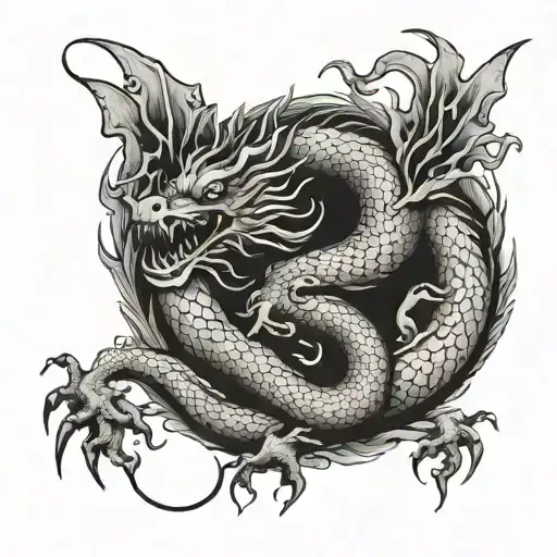 Chinese Dragon Flying