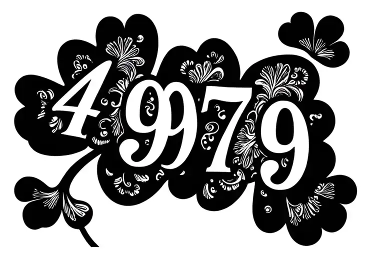 Shamrock With Numbers 4979