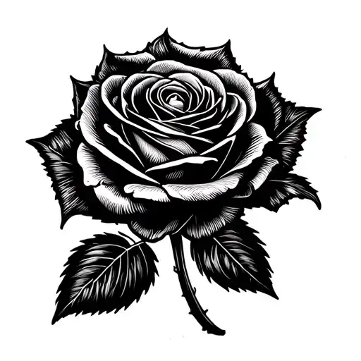 Solid Black Rose