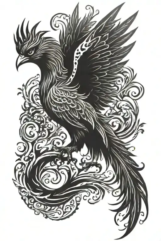 Phoenix Tattoo Design