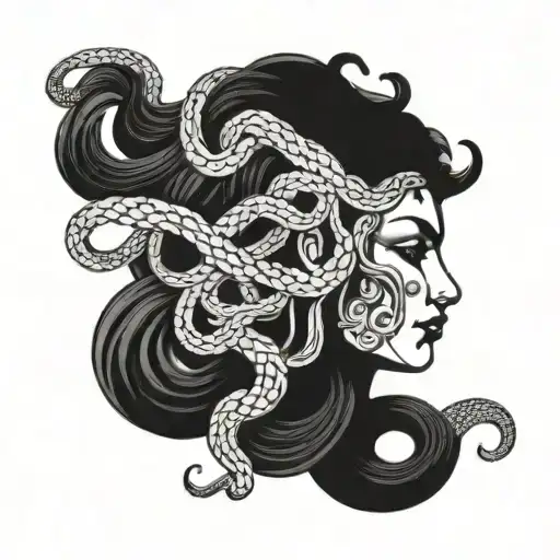 Medusa With Snake Hair Weaving