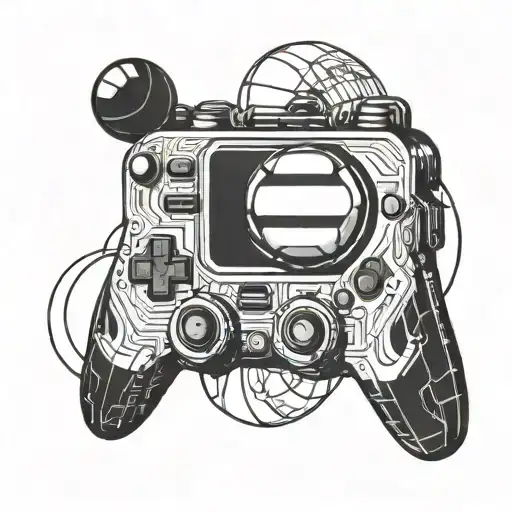 A Futuristic Gaming Console Integrated Into A Volleyball Design