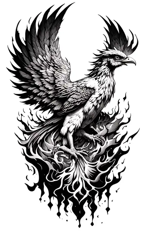 Phoenix Rising From Ashes