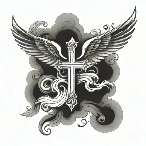 Cross With Wings