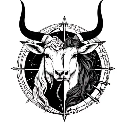 Taurus And Libra Zodiac Sign Intertwined