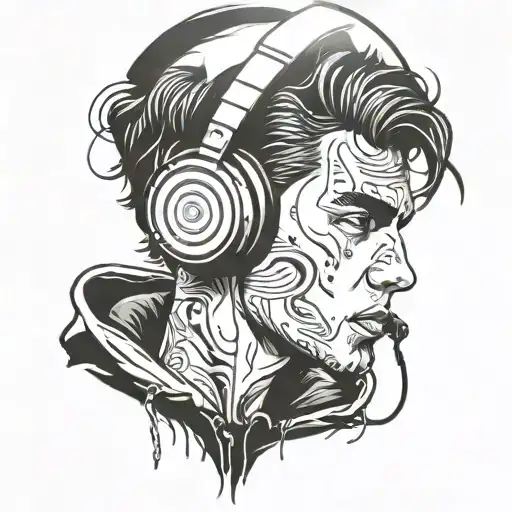 A Young Man Wearing Over Earrng Headphone To Embody Hear My Inside Voice