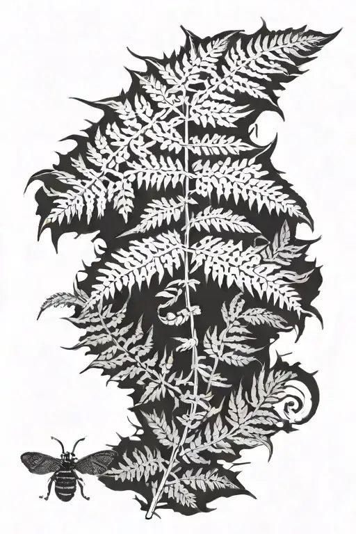 Fern And Insects Hidden