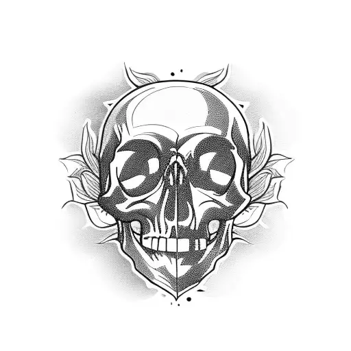 Skull With Roses