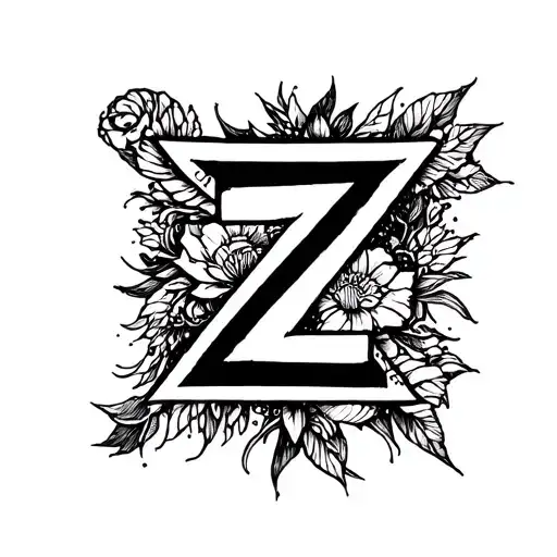 Z Hidden Within The Design Incorporating Elements