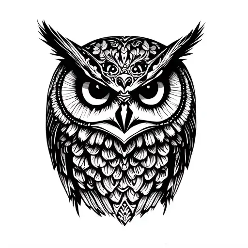 Gothic Owl With Skeleton War Face Paint Palette