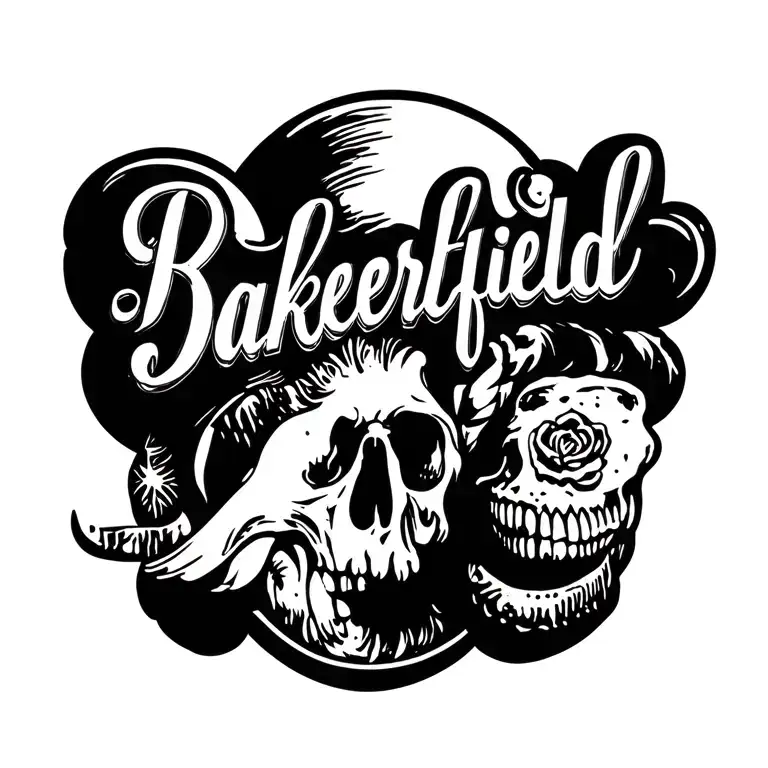 Bakersfield In Different Fonts