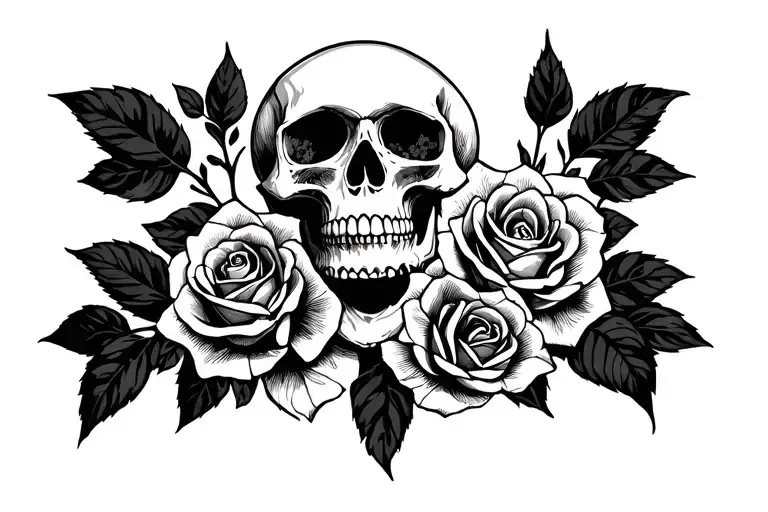 Skull And Roses