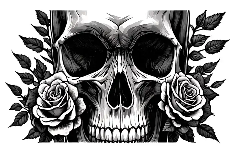 Skull And Roses