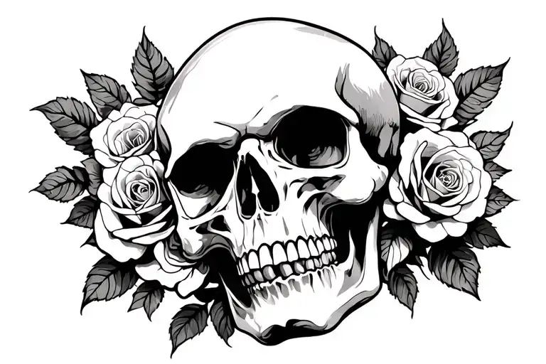 Skull And Roses
