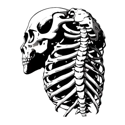 Numbers 999 In A Rib Cage