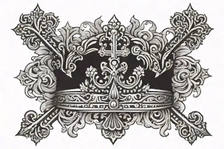 Cross With A Crown