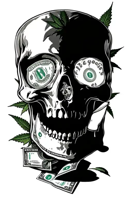 Money Weed Drugs Addicted