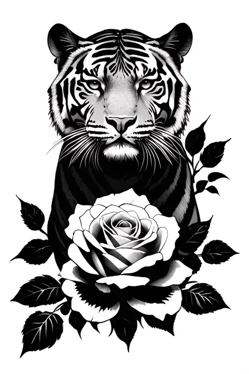 Tiger And Rose