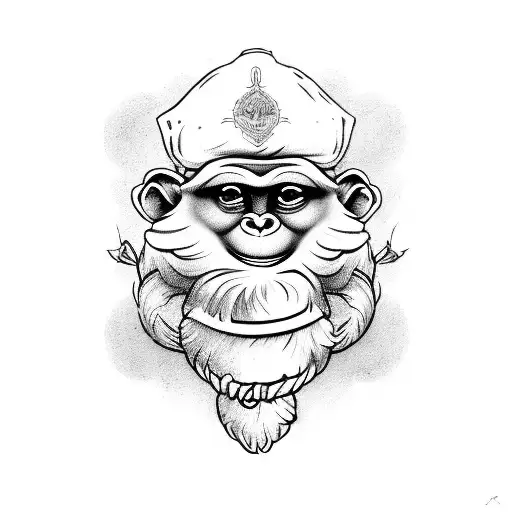 Three Wise Monkeys Tattoo With A Funny Design