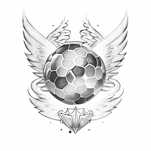 A Soccer Ball With Wings
