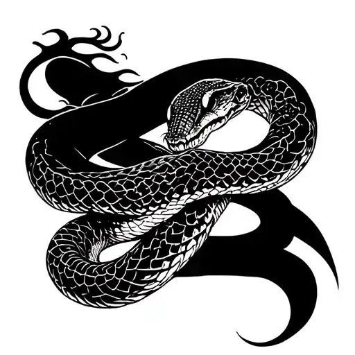 Uroboros Snake Heard Nothing Said