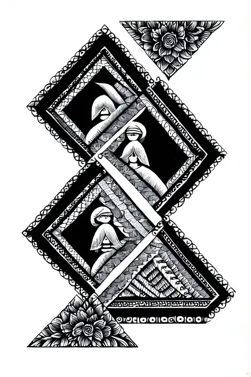 Triangles Symbolizing Family