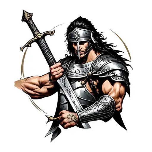 Gladiator With A Sword