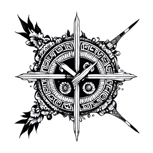 Greec Inspired Tattoo Design
