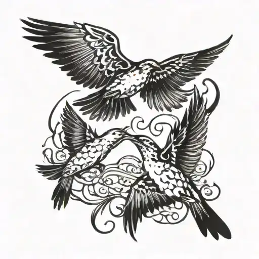 The Word Rare Breaking Up Into Birds Flying