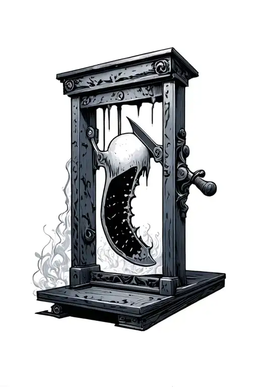 Grisly Guillotine With Blade