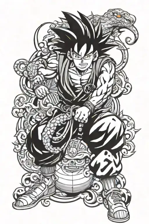 Dragon Ball One Piece Naruto Design